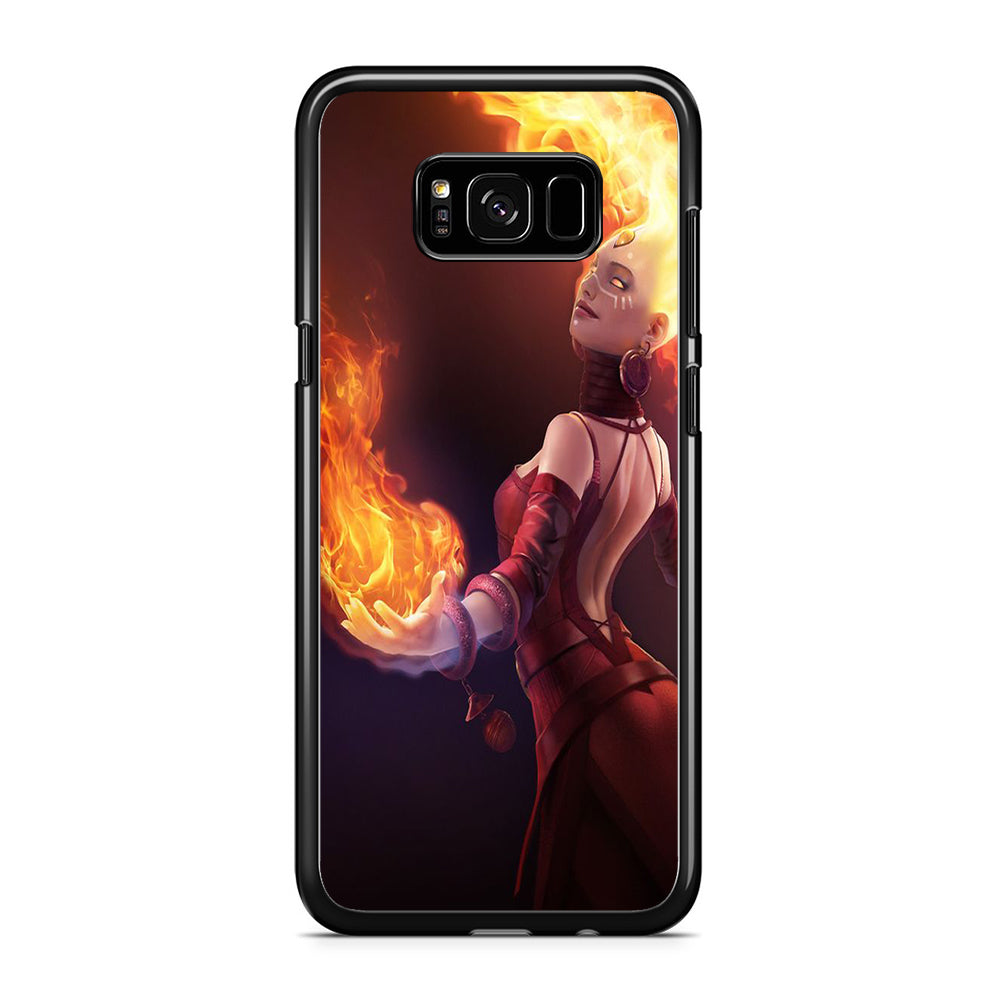 Dota Lina Battle Style Samsung Galaxy S8 Plus Case Rubber Black (2D Case)