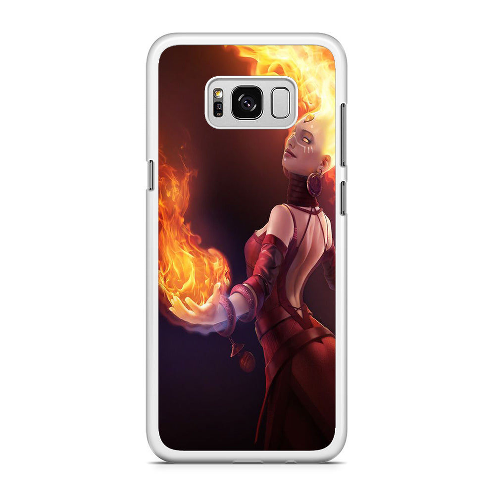 Dota Lina Battle Style Samsung Galaxy S8 Plus Case Rubber White (2D Case)