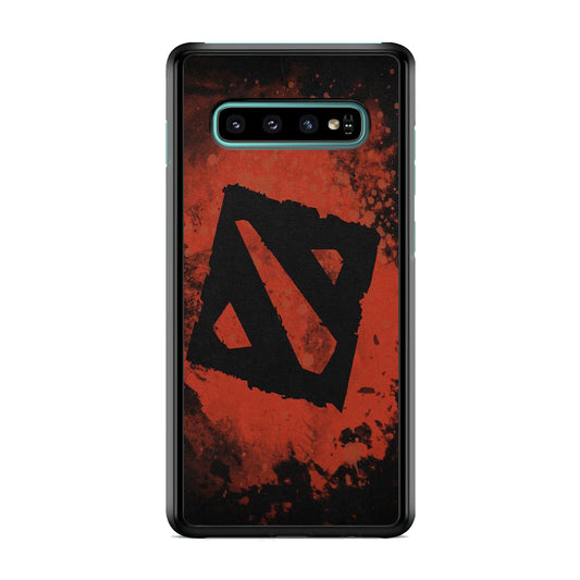 Dota Red Brush Logo Samsung Galaxy S10 Case