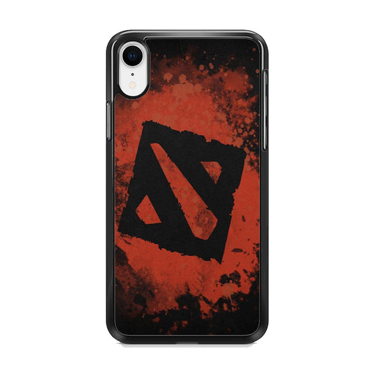 Dota Red Brush Logo iPhone XR Case