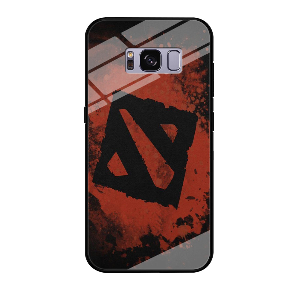 Dota Red Brush Logo Samsung Galaxy S8 Plus Case Tempered Glass Case