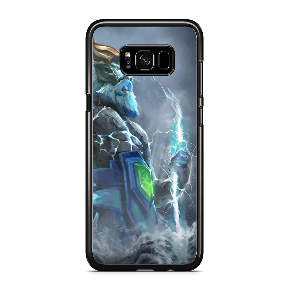 Dota Zeus Character Samsung Galaxy S8 Plus Case Rubber Black (2D Case)