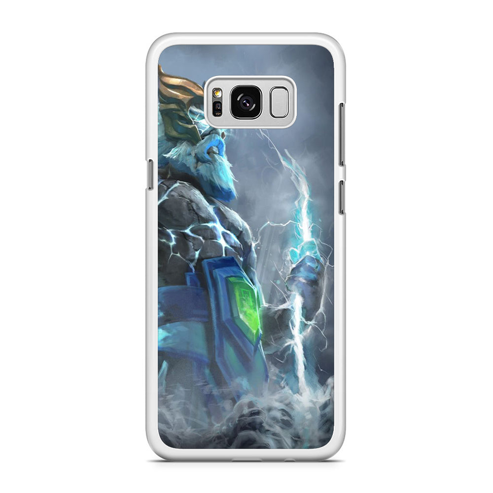 Dota Zeus Character Samsung Galaxy S8 Plus Case Rubber White (2D Case)