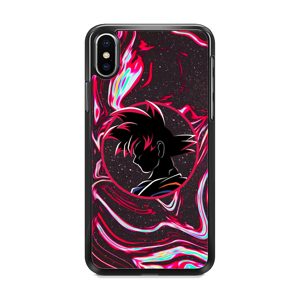 Dragon Ball Z Flame Silhouette iPhone XS MAX Case