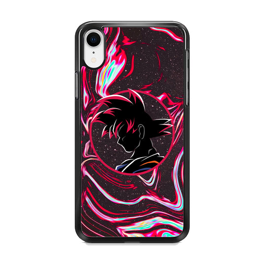 Dragon Ball Z Flame Silhouette iPhone XR Case