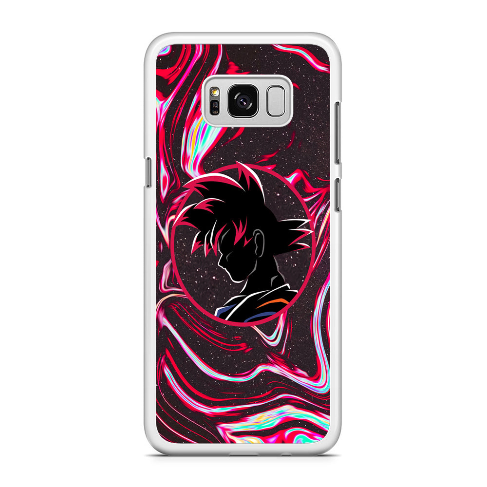 Dragon Ball Z Flame Silhouette Samsung Galaxy S8 Plus Case
