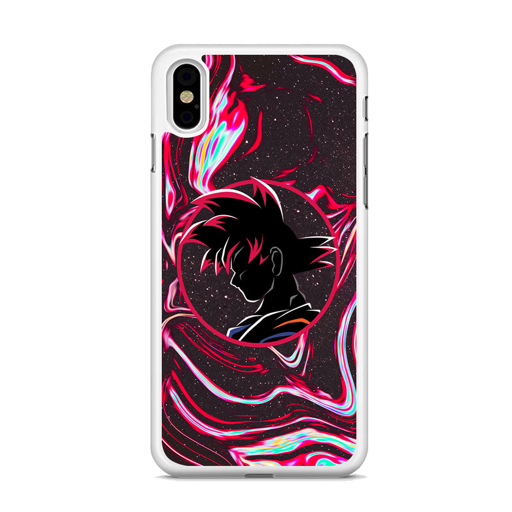 Dragon Ball Z Flame Silhouette iPhone X Case