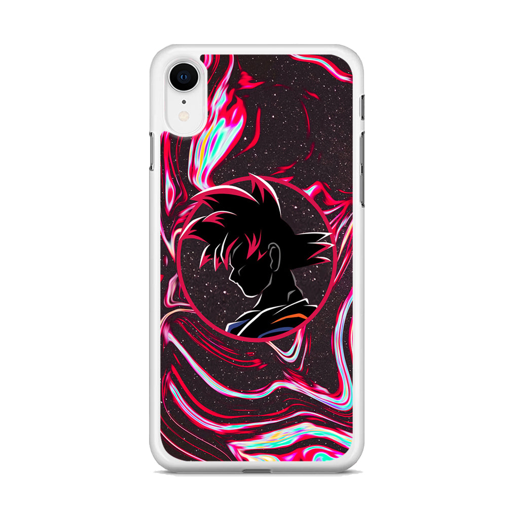 Dragon Ball Z Flame Silhouette iPhone XR Case