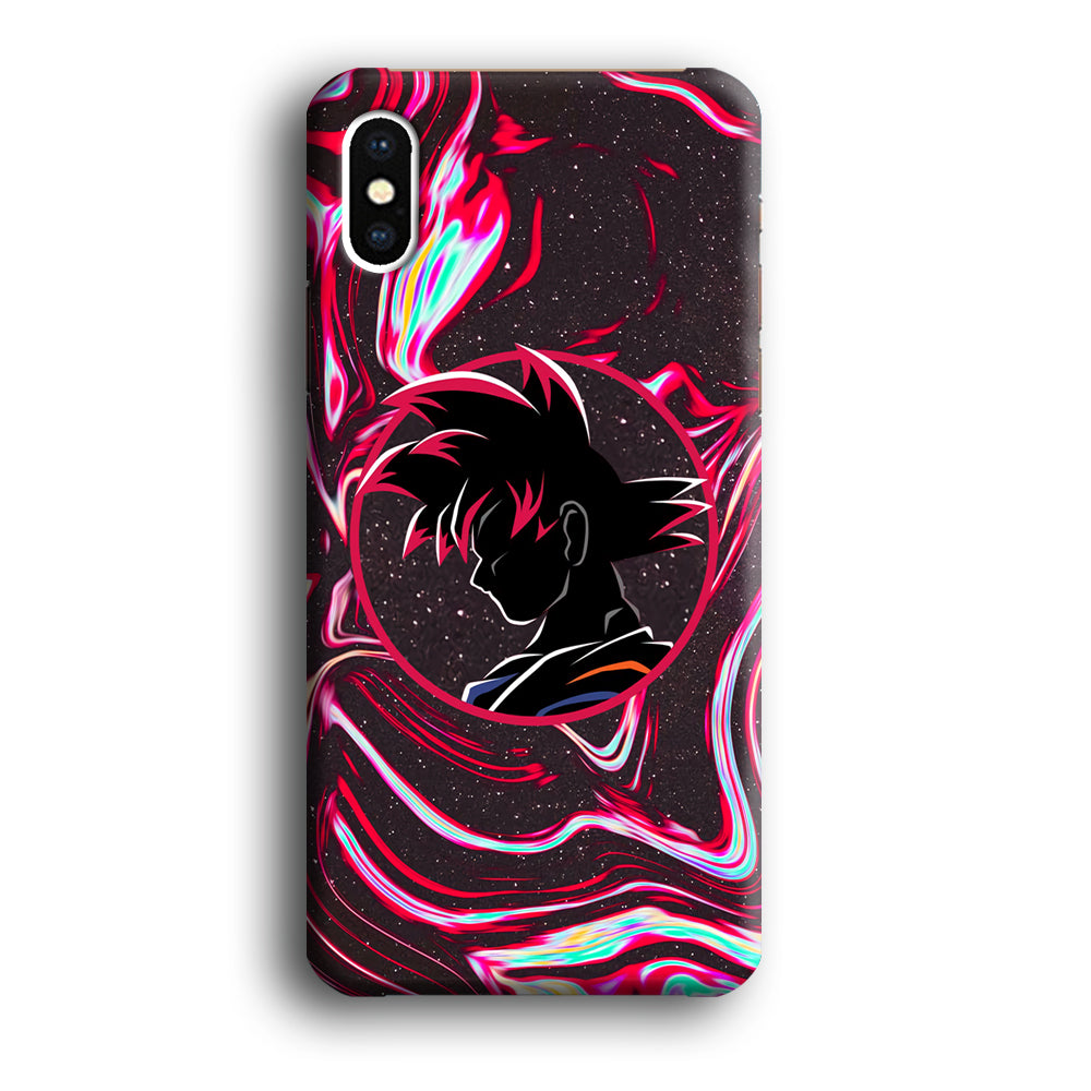 Dragon Ball Z Flame Silhouette iPhone X Case