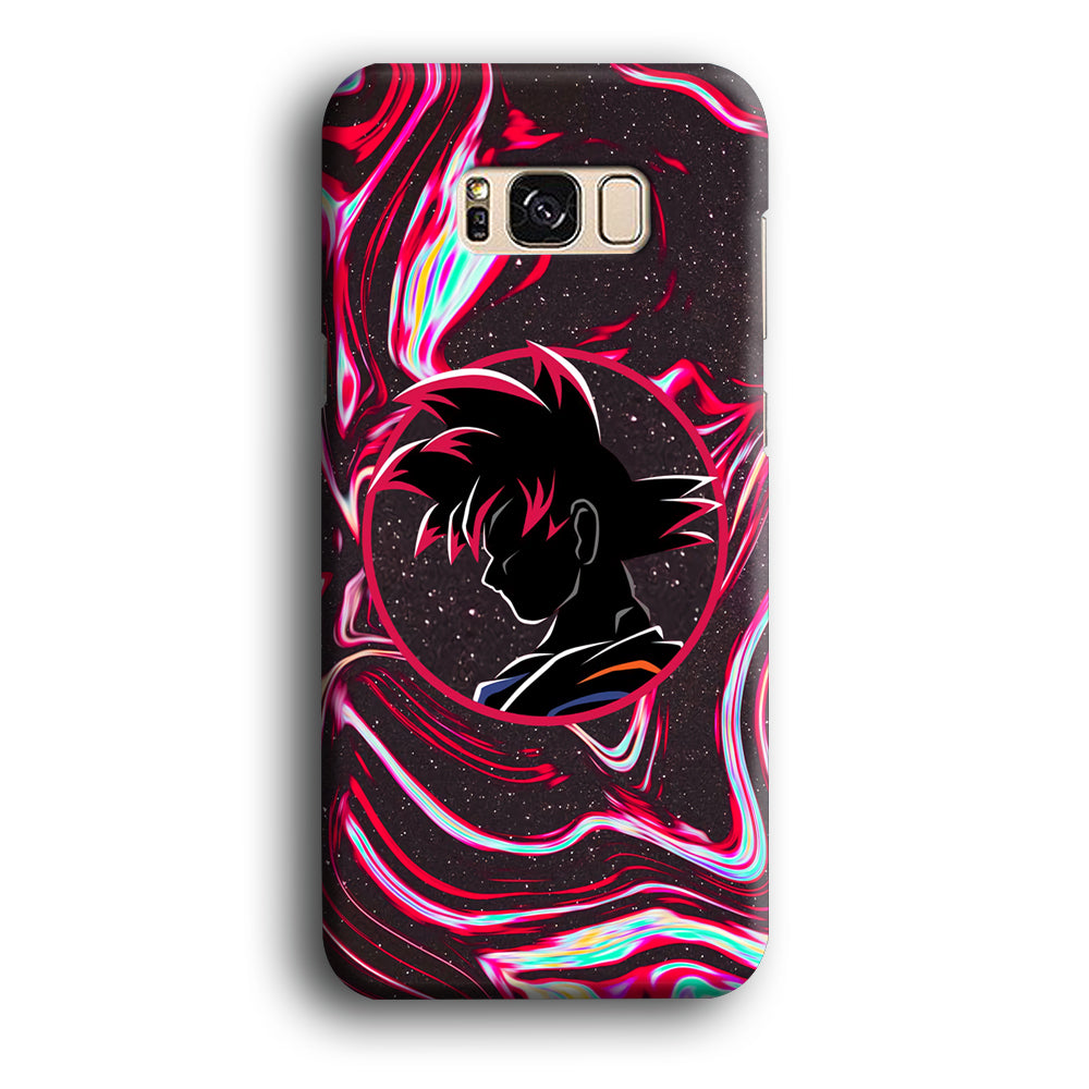 Dragon Ball Z Flame Silhouette Samsung Galaxy S8 Plus Case