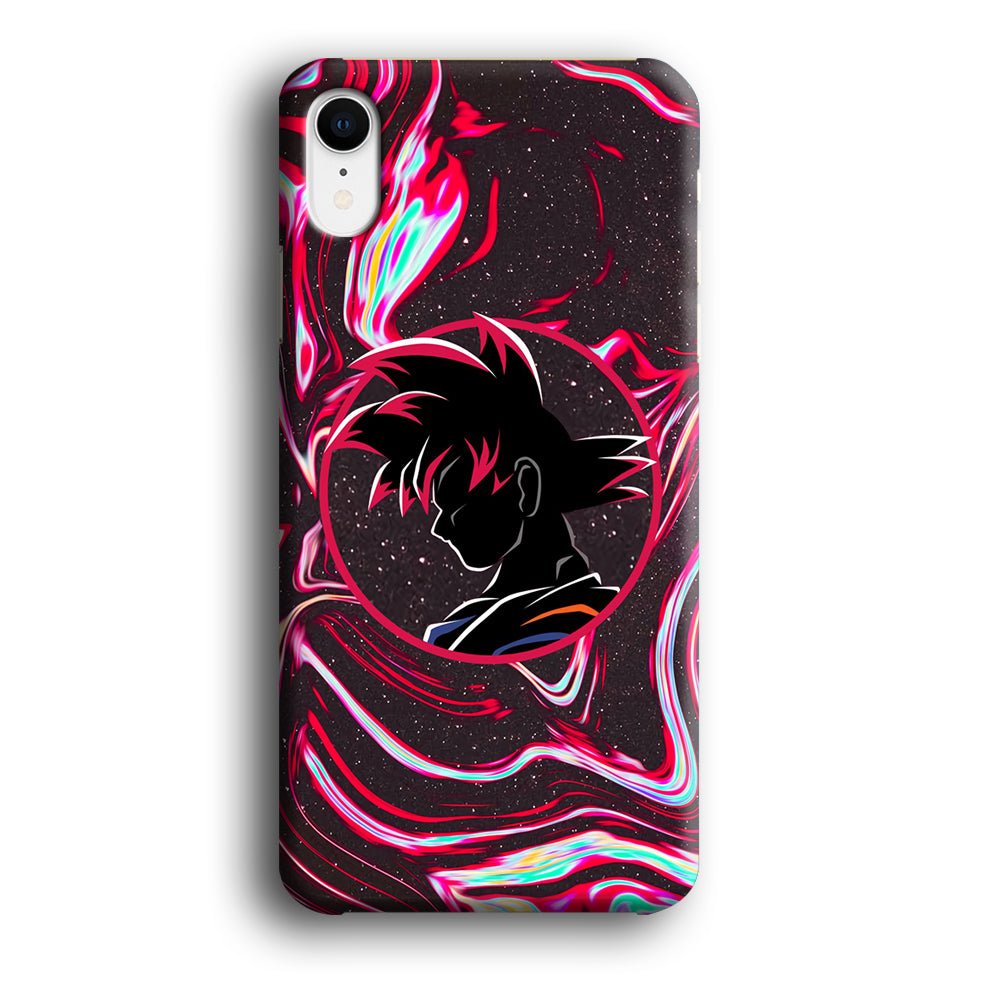 Dragon Ball Z Flame Silhouette iPhone XR Case