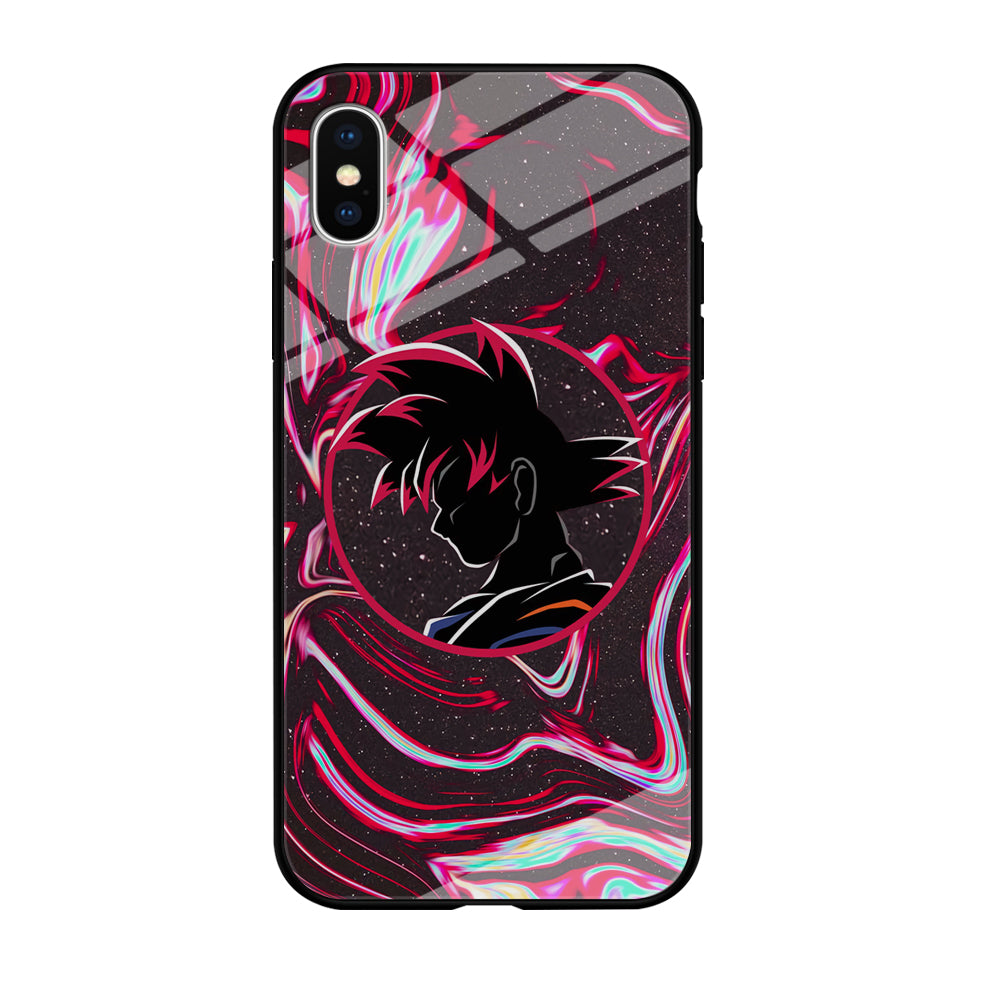 Dragon Ball Z Flame Silhouette iPhone XS MAX Case