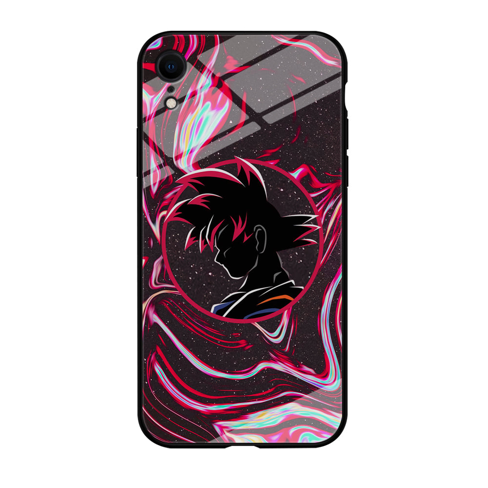 Dragon Ball Z Flame Silhouette iPhone XR Case