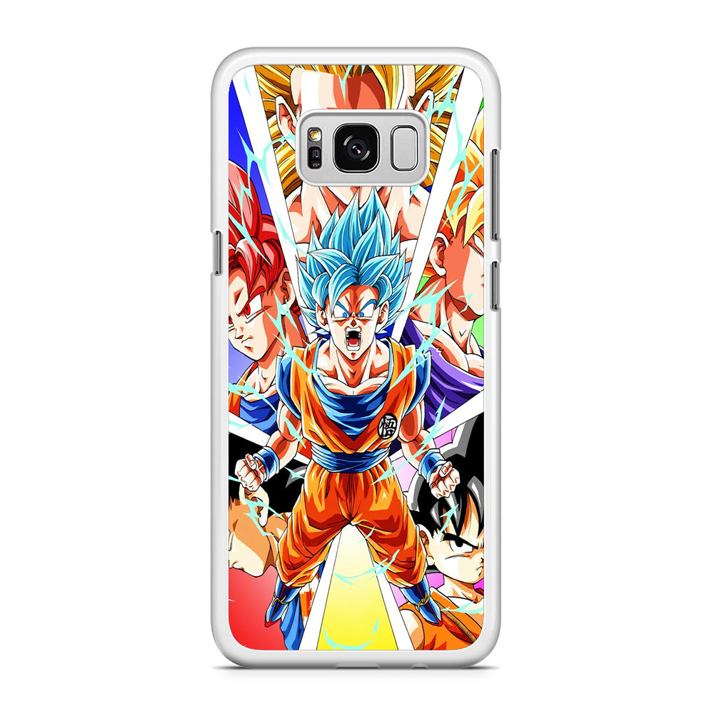 Dragon Ball Z Screams of Awakening Samsung Galaxy S8 Plus Case Rubber White (2D Case)