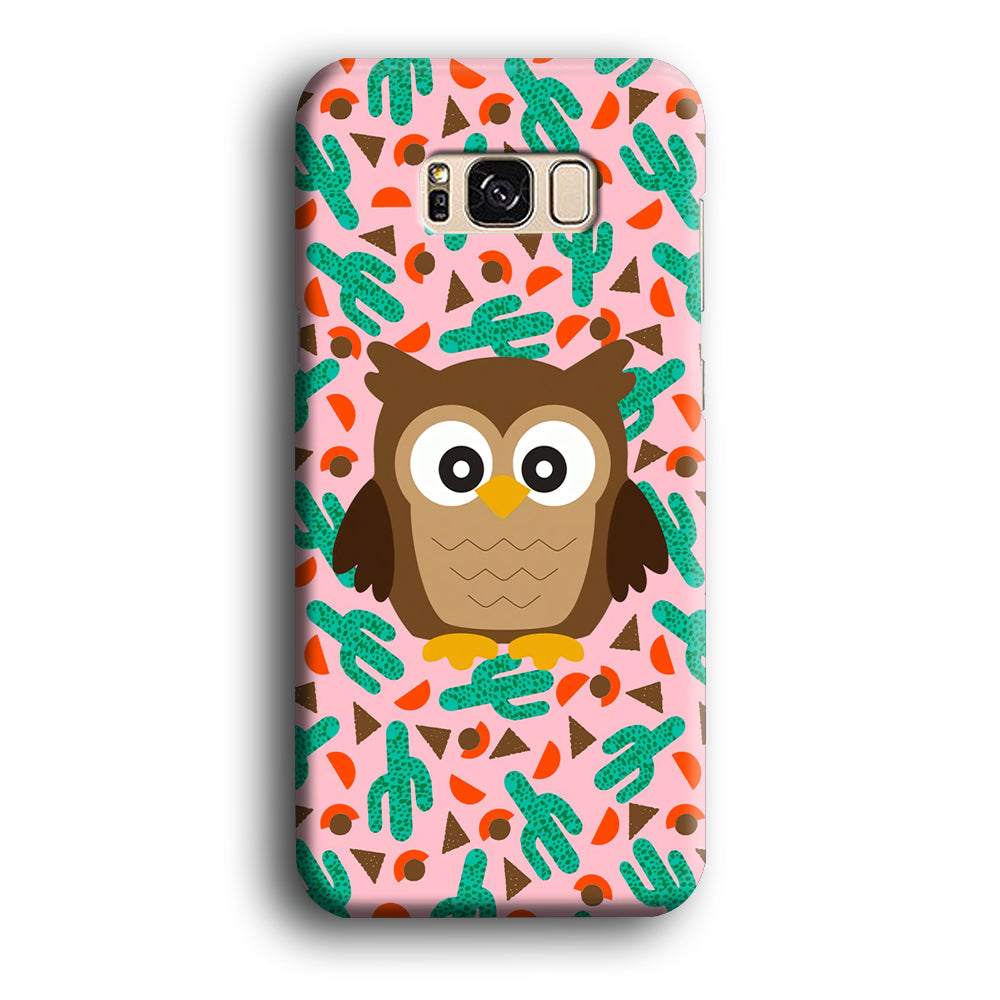 Elf Owl and Cactus Nest Samsung Galaxy S8 Plus Case 3D Case