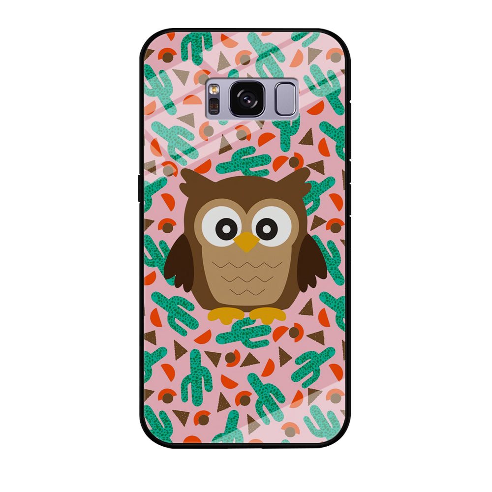 Elf Owl and Cactus Nest Samsung Galaxy S8 Plus Case Tempered Glass Case