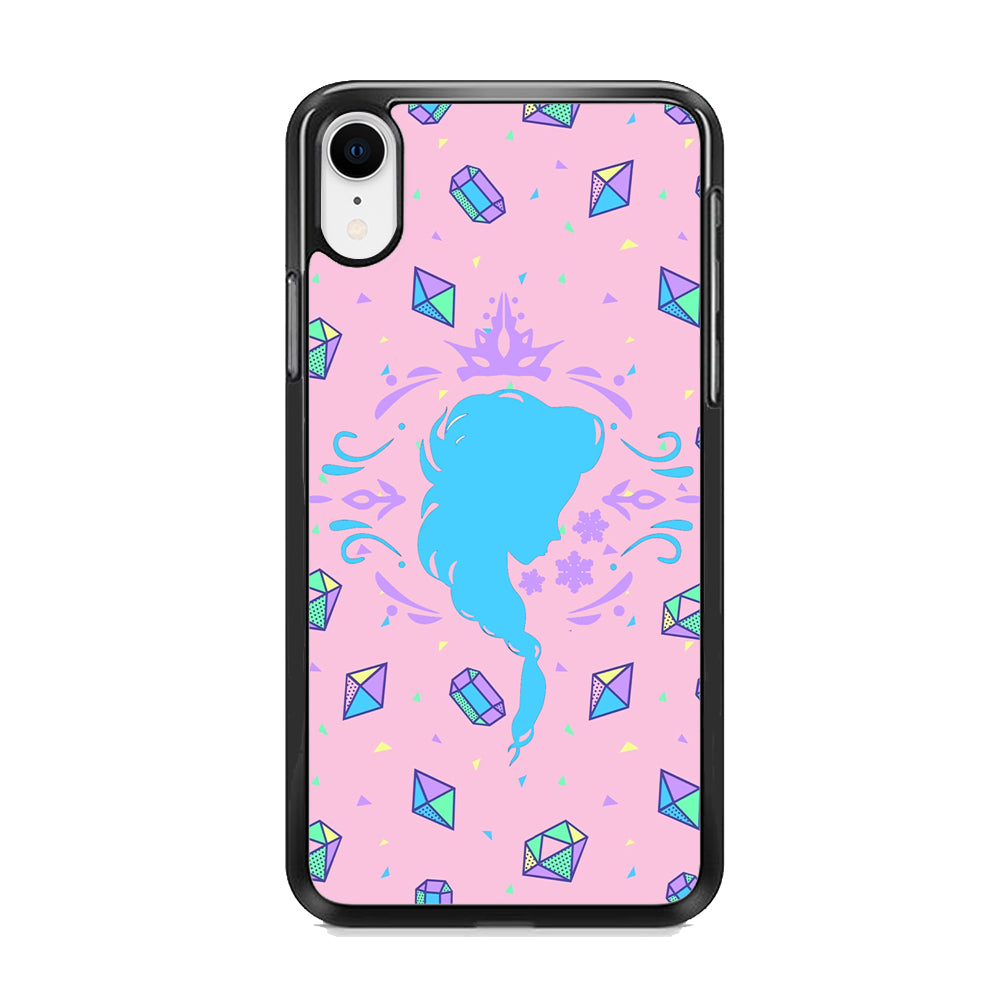 Elsa Silhouette of Diamond iPhone XR Case