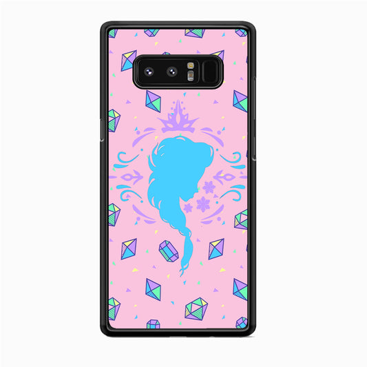 Elsa Silhouette of Diamond Samsung Galaxy Note 8 Case