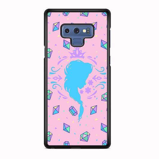 Elsa Silhouette of Diamond Samsung Galaxy Note 9 Case