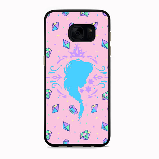 Elsa Silhouette of Diamond Samsung Galaxy S7 Edge Case