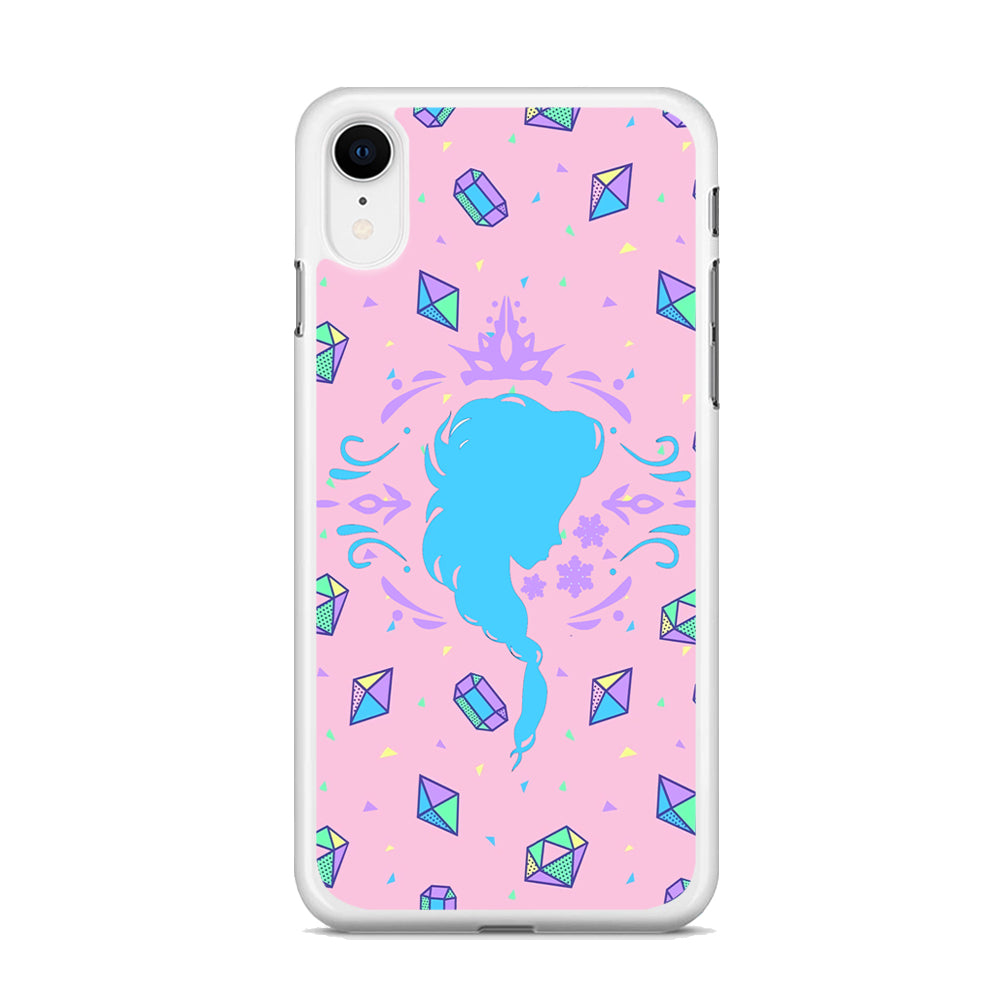 Elsa Silhouette of Diamond iPhone XR Case