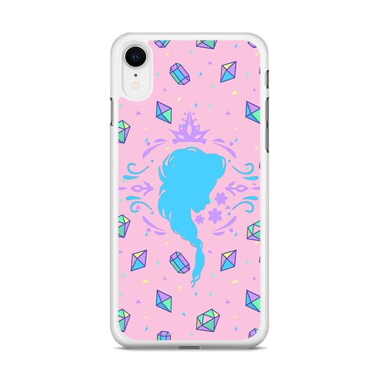 Elsa Silhouette of Diamond iPhone XR Case