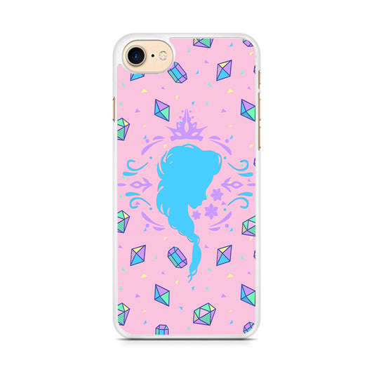 Elsa Silhouette of Diamond iPhone 7 Case