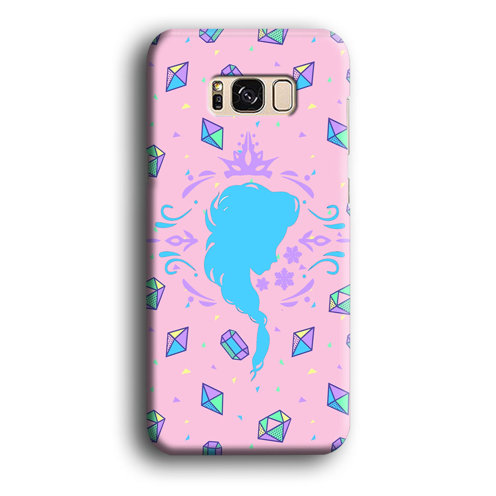 Elsa Silhouette of Diamond Samsung Galaxy S8 Case