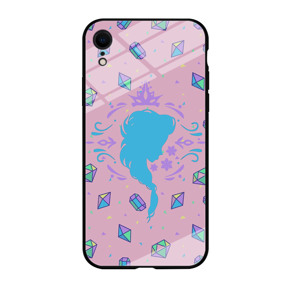 Elsa Silhouette of Diamond iPhone XR Case