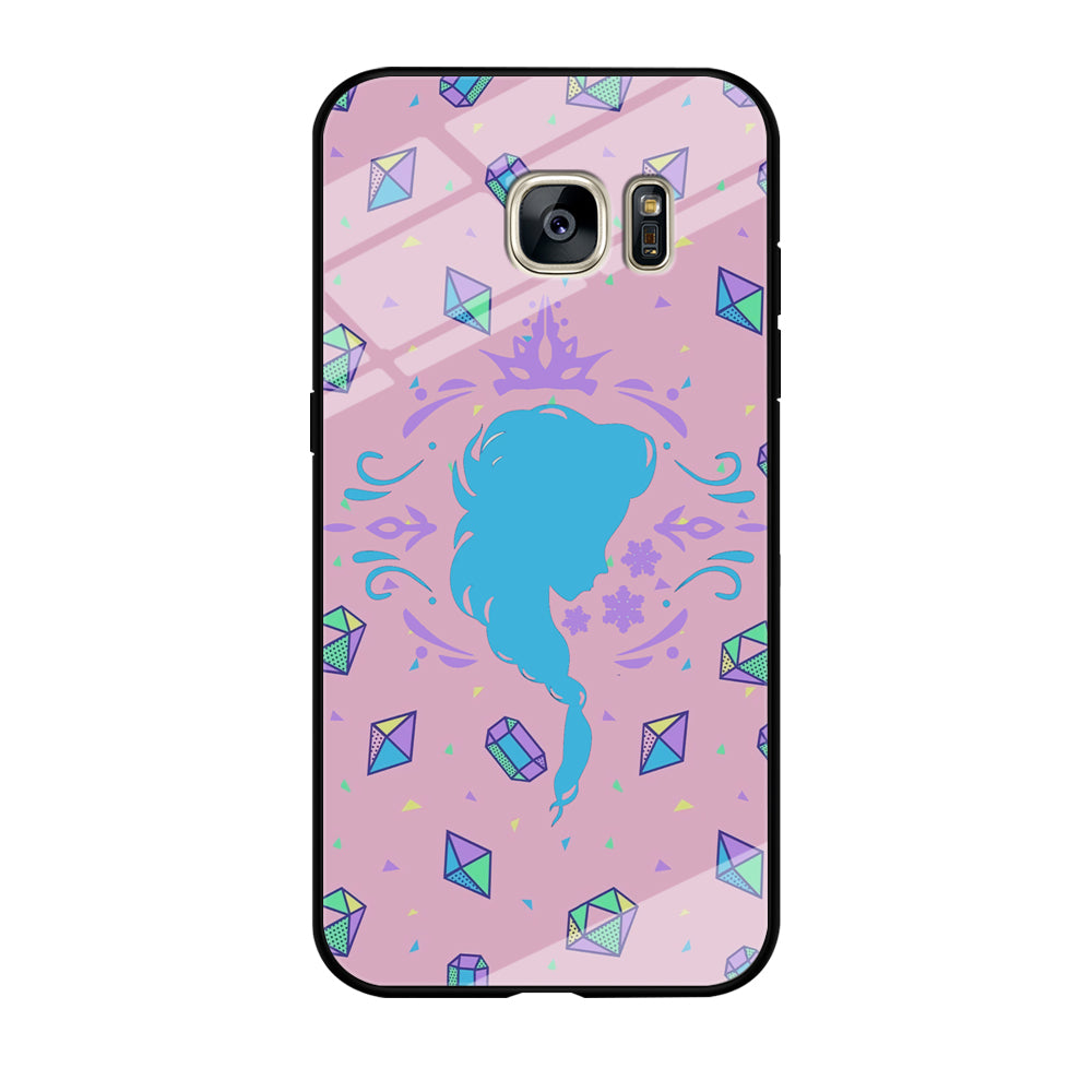 Elsa Silhouette of Diamond Samsung Galaxy S7 Edge Case