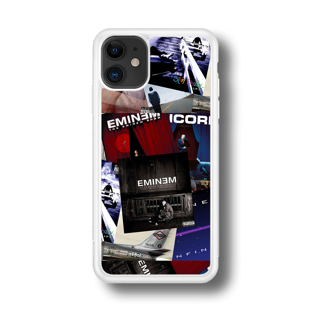 Eminem Pictures of The Song iPhone 11 Case Rubber White (2D Case)