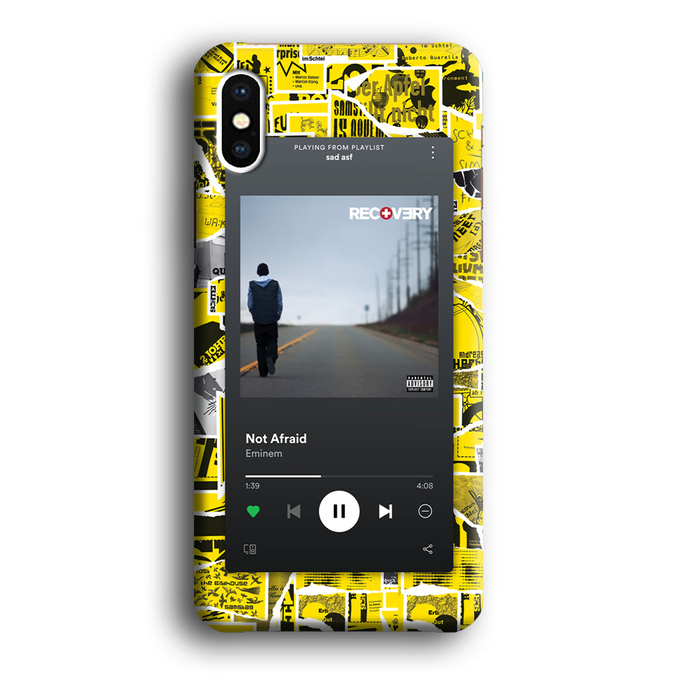 Eminem Playlist Song iPhone X Case