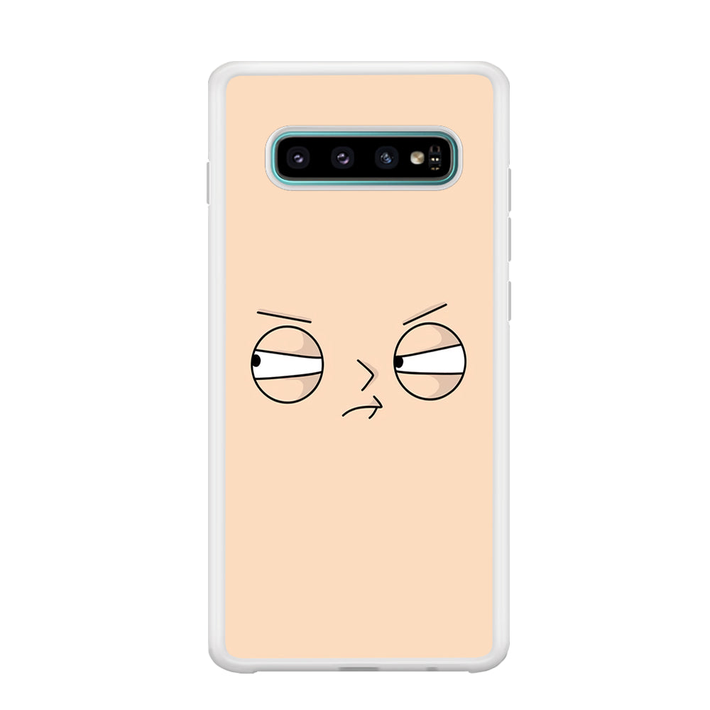 Family Guy Stewie Expression Angry Samsung Galaxy S10 Case