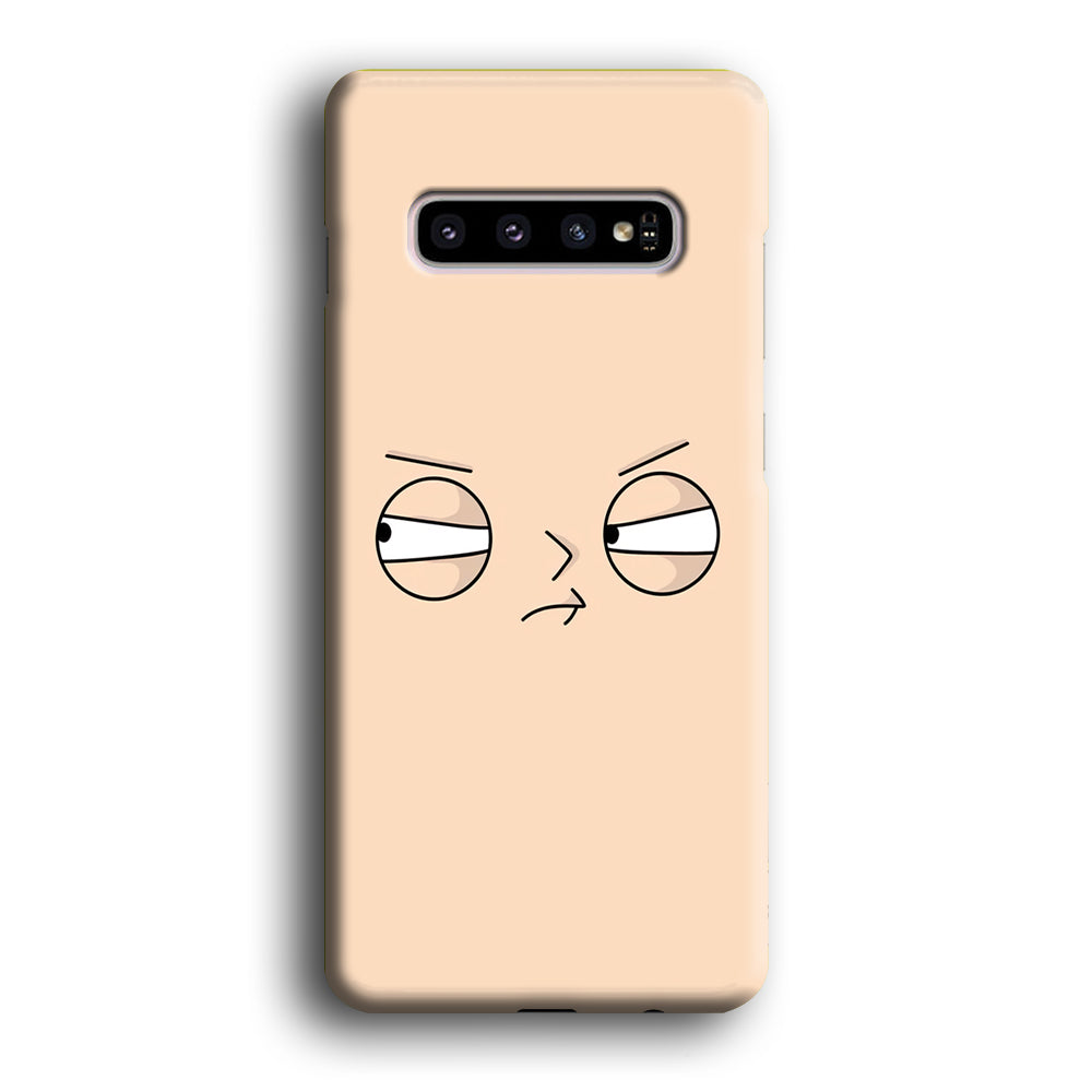 Family Guy Stewie Expression Angry Samsung Galaxy S10 Case