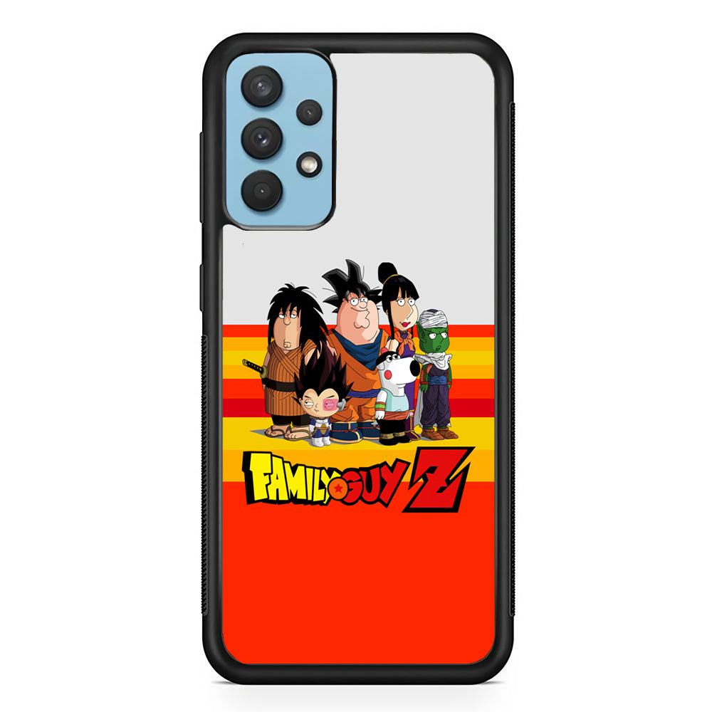 Family Guy on Dragon Ball Suit Samsung Galaxy A32 Case