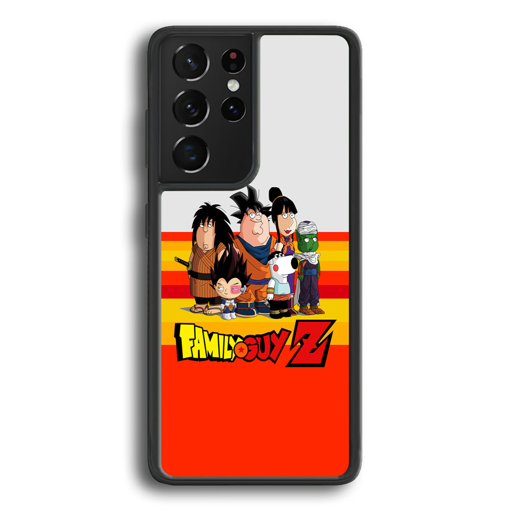 Family Guy on Dragon Ball Suit Samsung Galaxy S21 Ultra Case