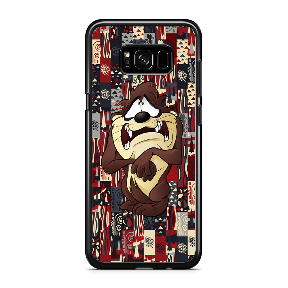 Fearful Taz Samsung Galaxy S8 Plus Case Rubber Black (2D Case)