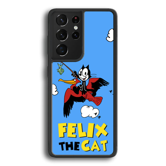 Felix The Cat Fly Samsung Galaxy S21 Ultra Case