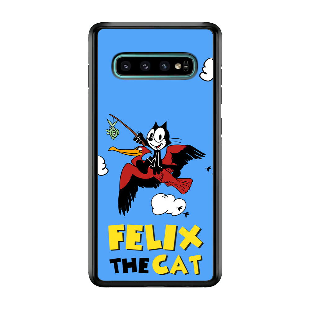 Felix The Cat Fly Samsung Galaxy S10 Case