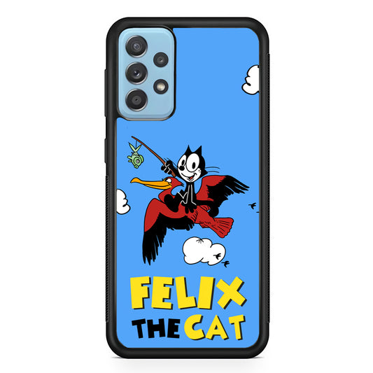 Felix The Cat Fly Samsung Galaxy A72 Case