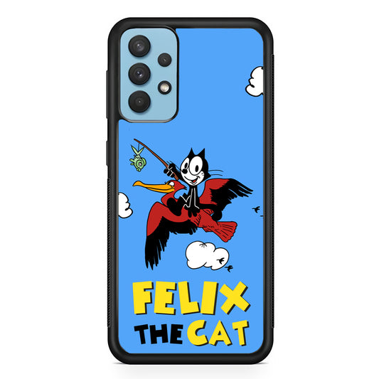 Felix The Cat Fly Samsung Galaxy A32 Case