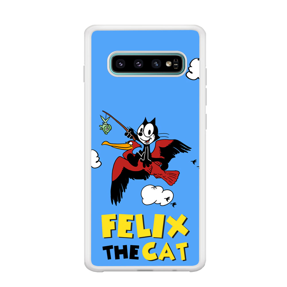 Felix The Cat Fly Samsung Galaxy S10 Case