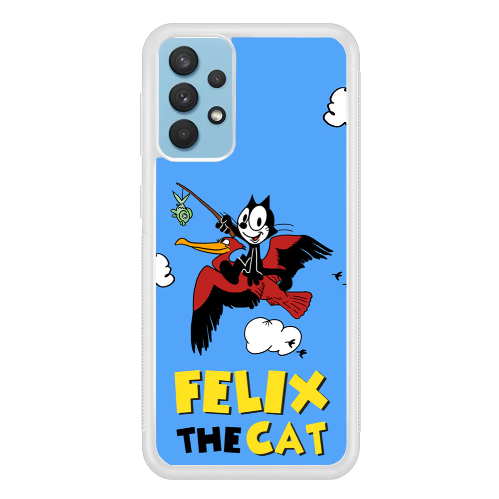 Felix The Cat Fly Samsung Galaxy A32 Case