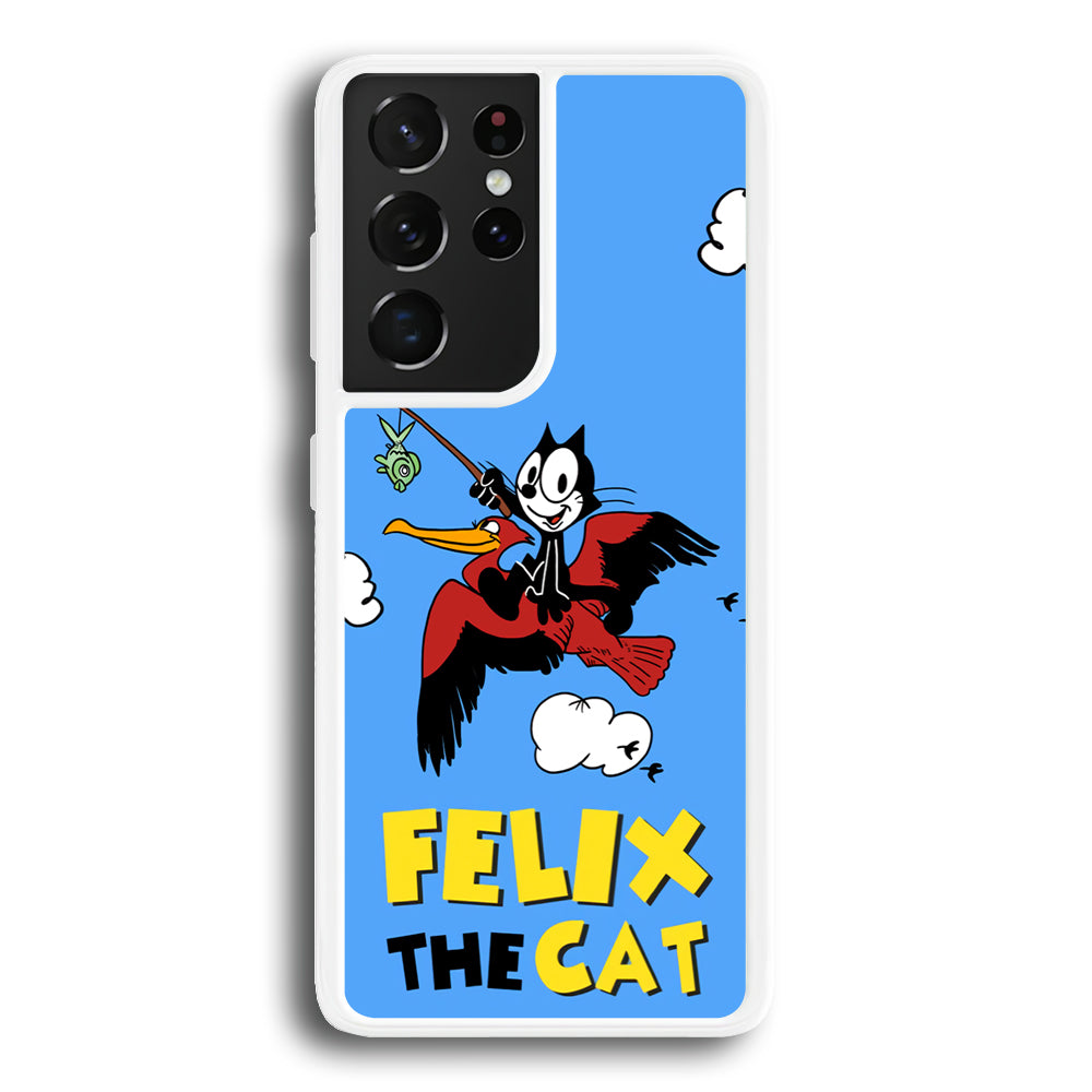 Felix The Cat Fly Samsung Galaxy S21 Ultra Case