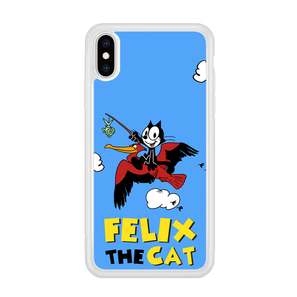 Felix The Cat Fly iPhone X Case