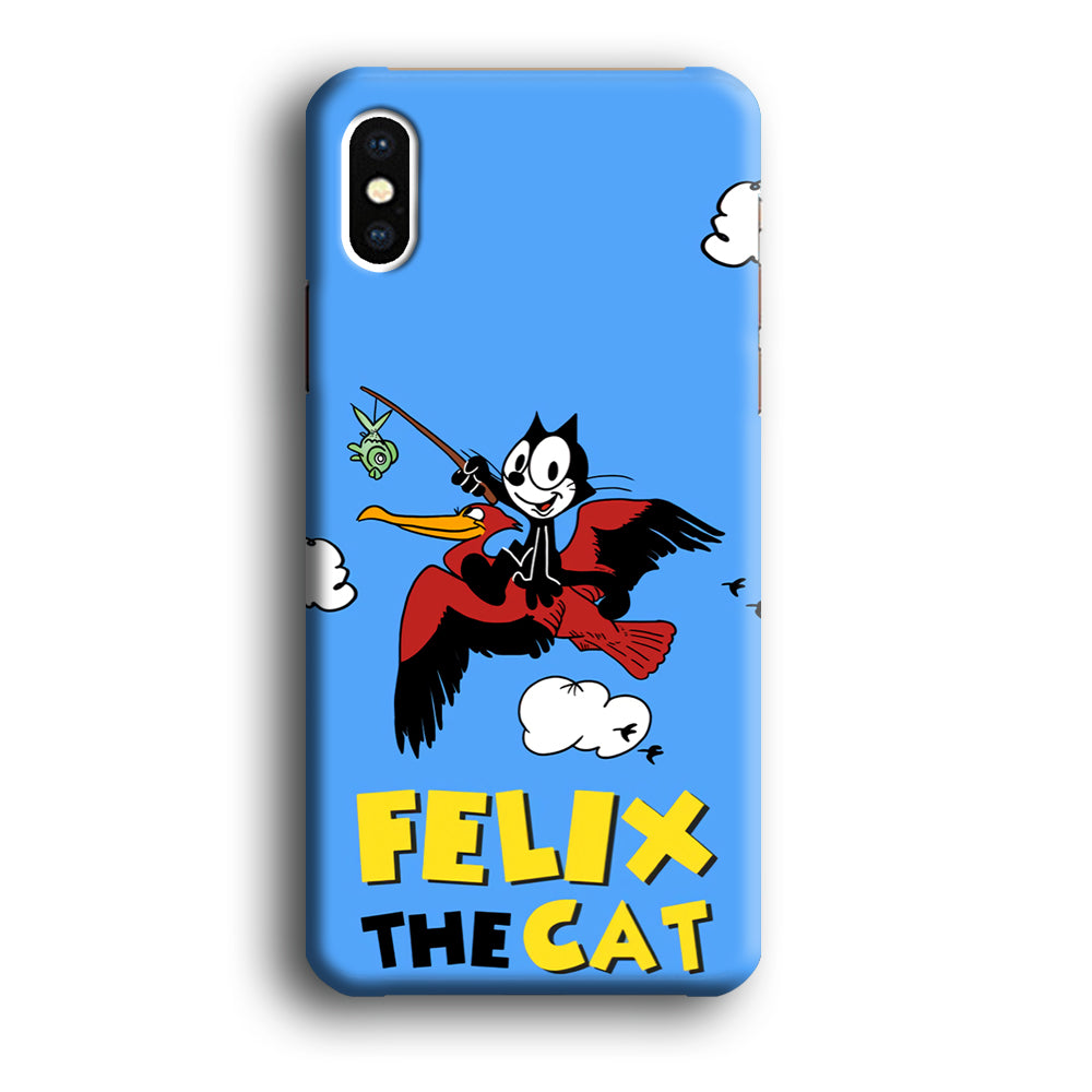 Felix The Cat Fly iPhone X Case