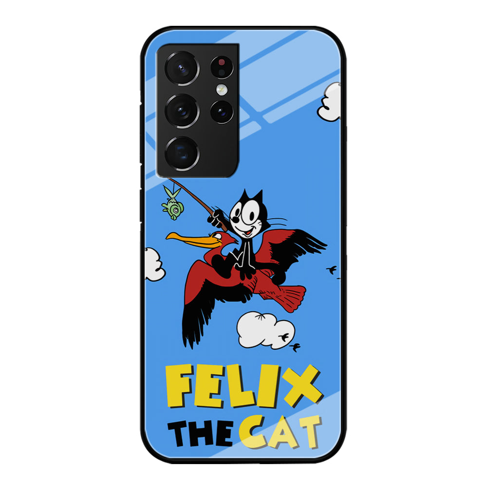 Felix The Cat Fly Samsung Galaxy S21 Ultra Case