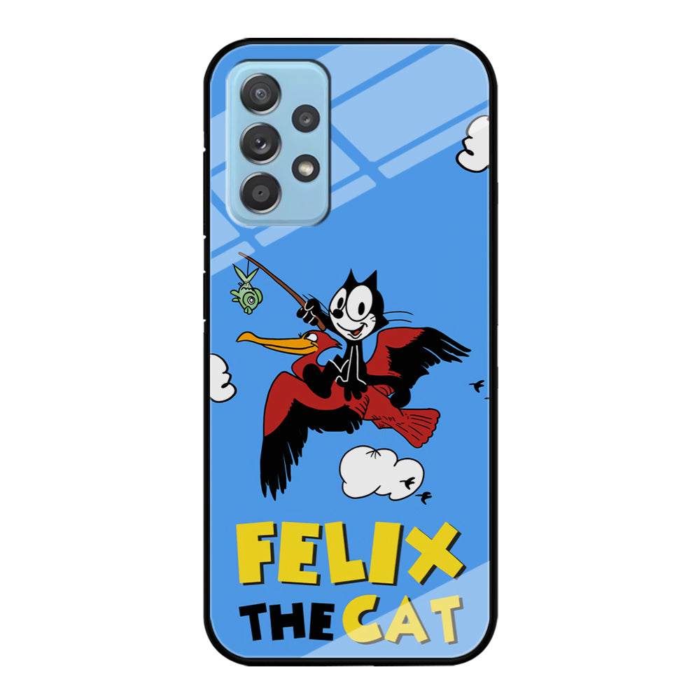 Felix The Cat Fly Samsung Galaxy A52 Case