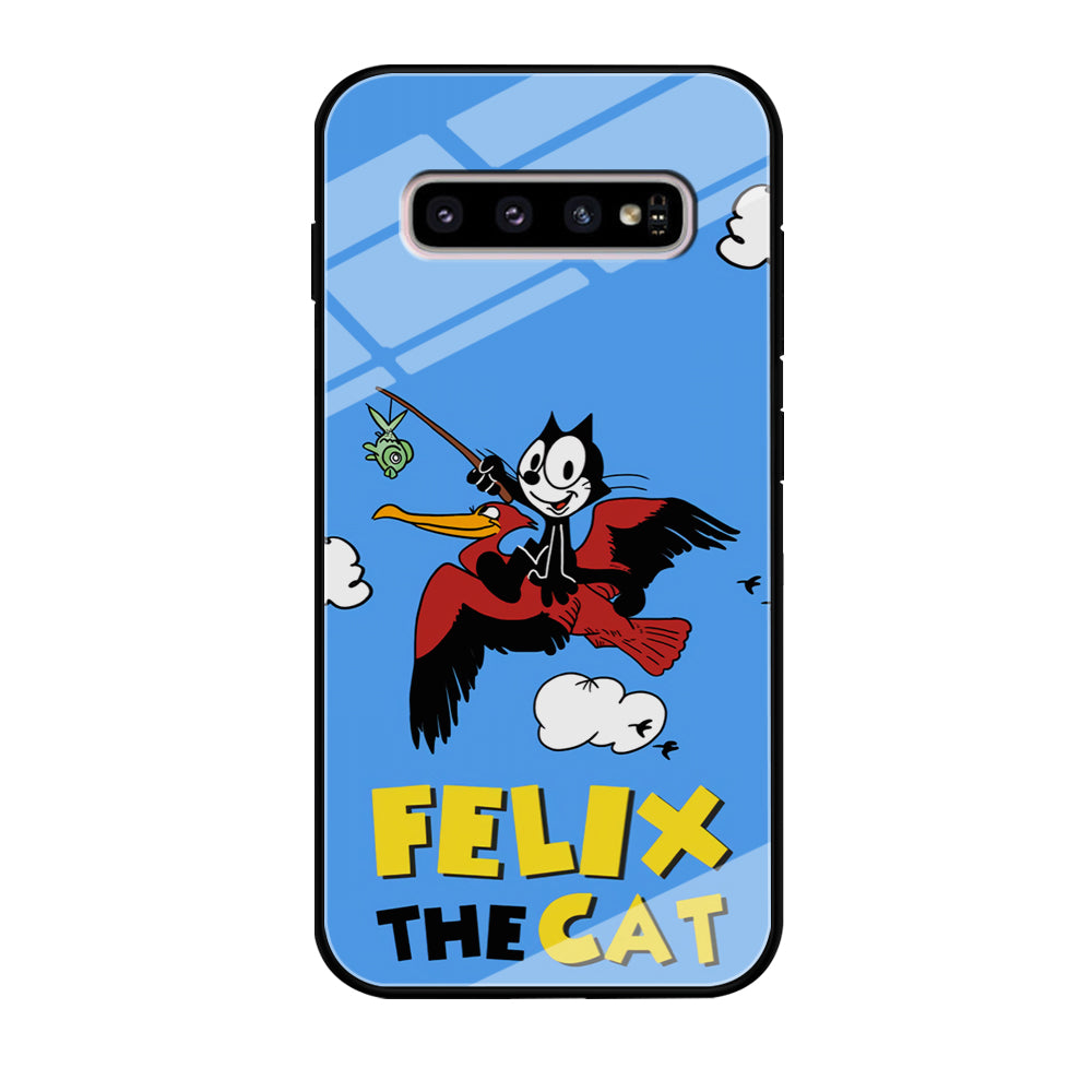 Felix The Cat Fly Samsung Galaxy S10 Case