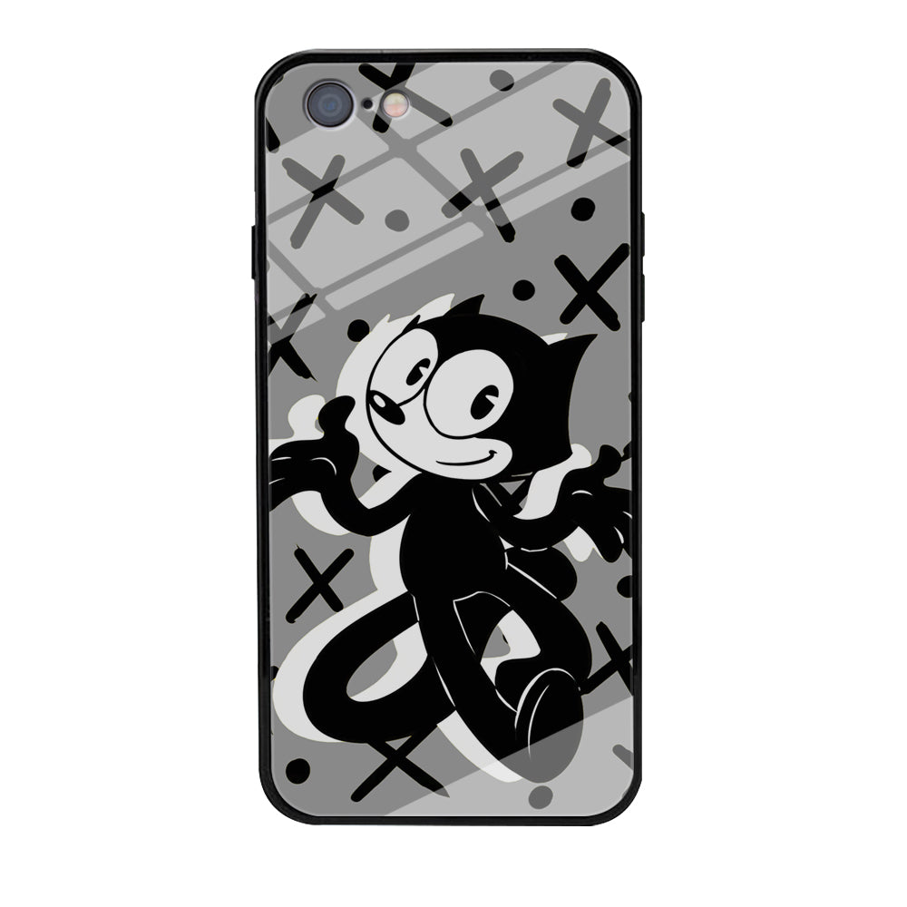 Felix The Cat Pattern In Grey iPhone 6 Plus | 6s Plus Case